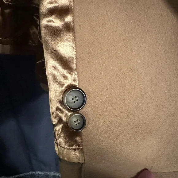 Men's Tan Double-Breasted Coat